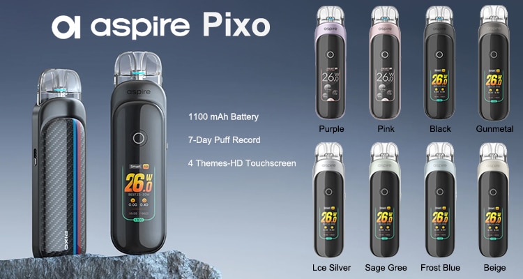 Aspire Pixo Pod System Kit 1100mAh