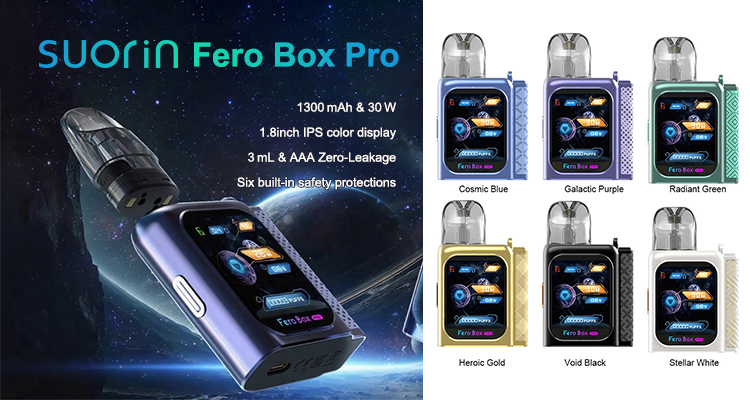 Suorin Fero Box Pro Pod System Kit 1300mAh