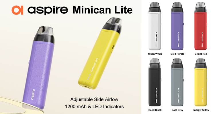 Aspire Minican Lite Pod System Kit 1200mAh 3ml