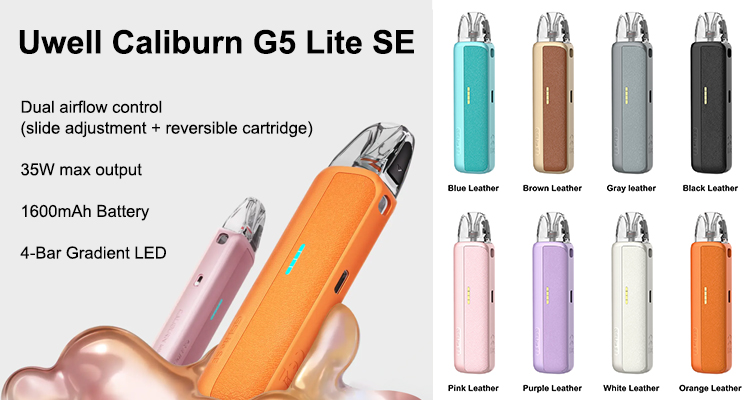 Uwell Caliburn G5 Lite SE Pod System Kit 1600mAh