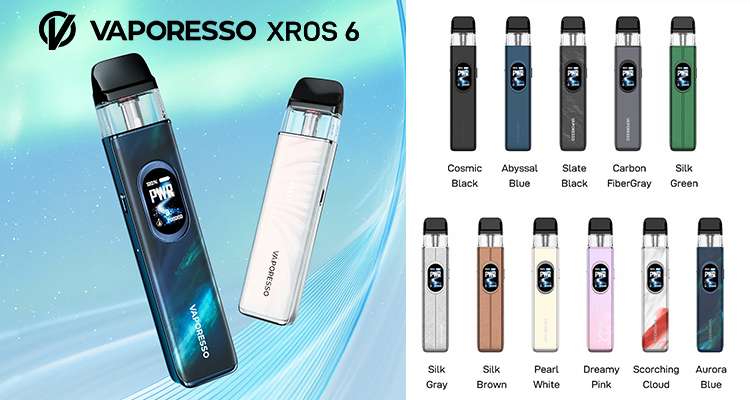 Vaporesso XROS 6 Pod System Kit 1800mAh 3ml - 60s Coil Priming, Ready in 1  Minute - Smokstore Blog